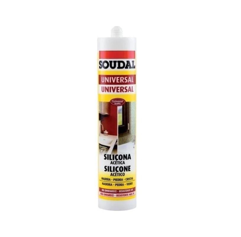 SILICONA UNIVERSAL SOUDAL 280 ML CAJA 12