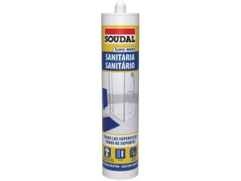 SILICONA BLANCA SANITARIA 300ML SOUDAL