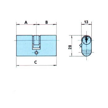 CILINDRO LINCE 503 OVAL 02727N