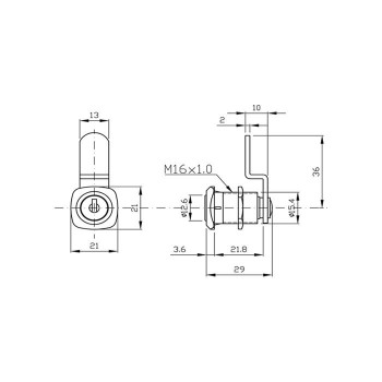 CERRADURA BUZON 713-20 CARTERO NIQUEL