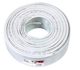 CABLE COAXIAL 90DB ECONOMICO BLANCO 100M