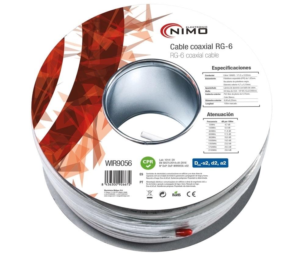 CABLE COAXIAL ANTENA HQ ROLLO 100MTS