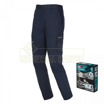 PANTALON ALGODON EASY STRETCH AZUL 260GR