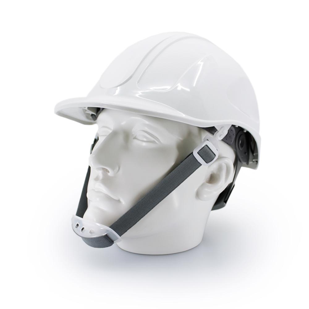 CASCO PROTECCION VOLTOR ABS CARRACA BLANCO CON BARBUQUEJO