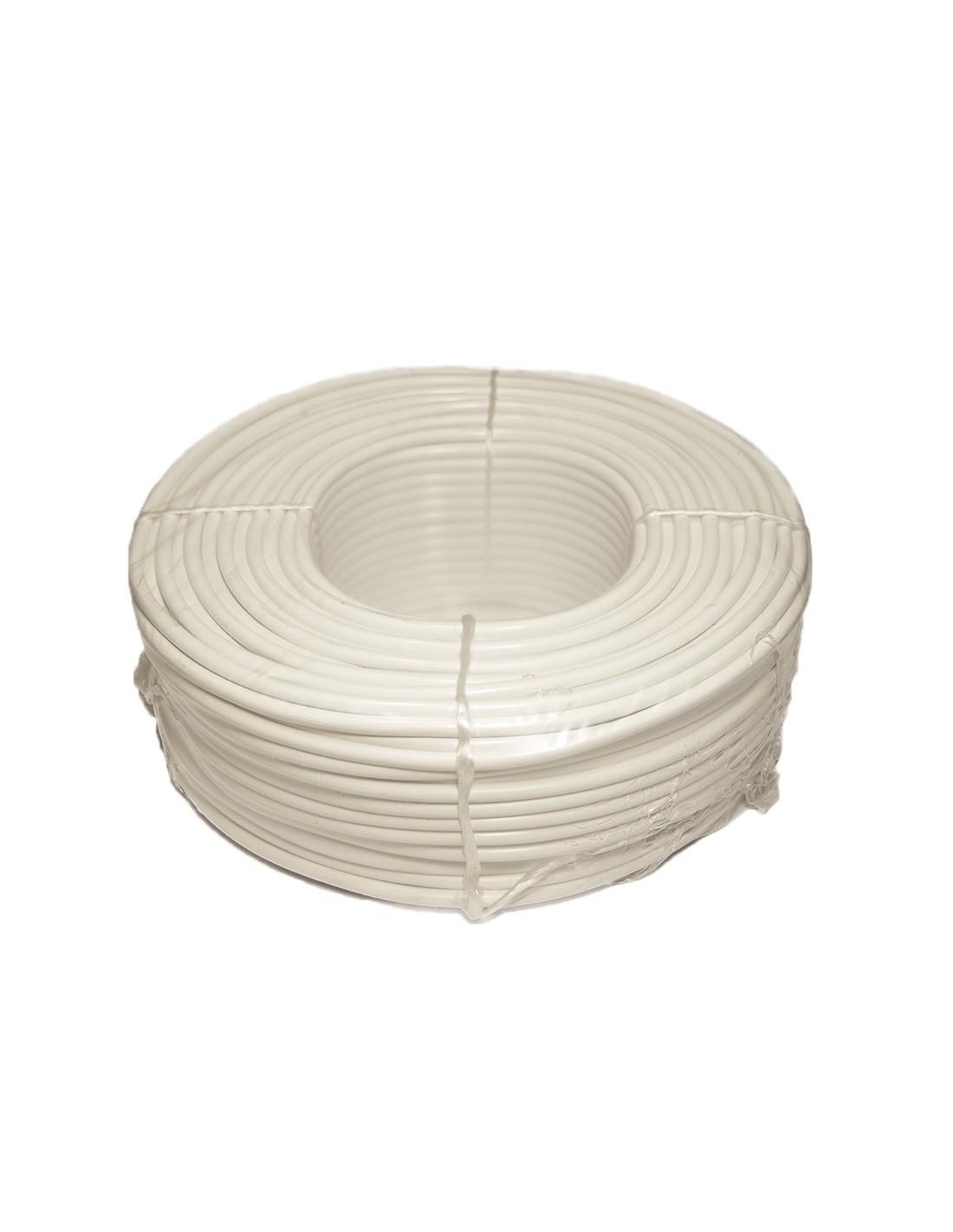 CABLE MANGUERA PVC BLANCA ROLLO 100M