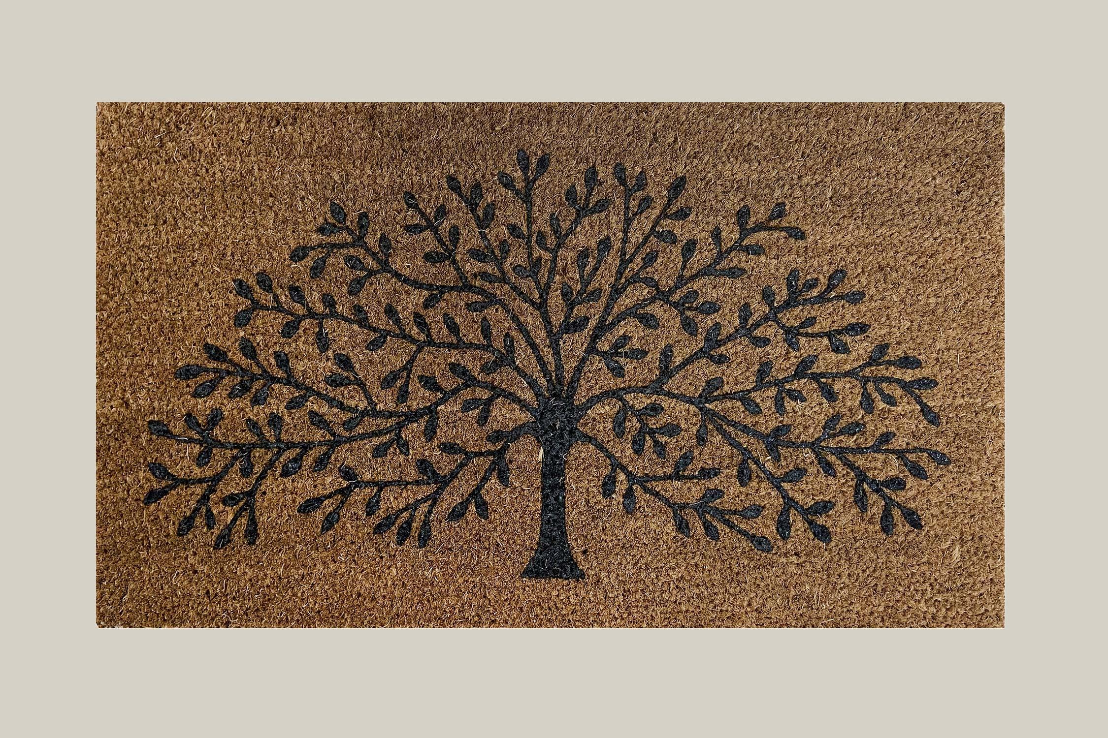 FELPUDO COCO NATURAL ARBOL 45X70CM