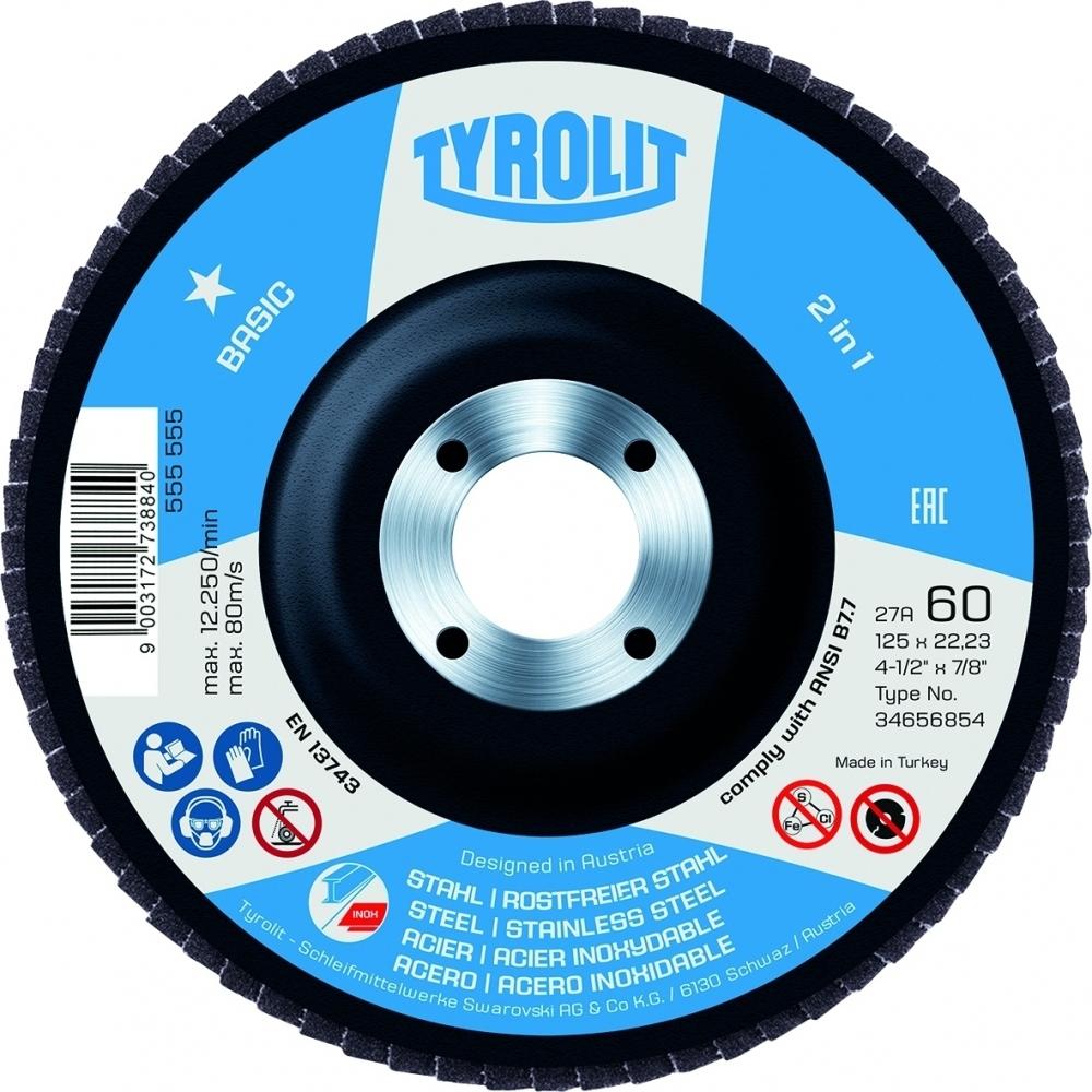 DISCO LAMINAS ACERO/INOX 2EN1 115MM TYROLIT