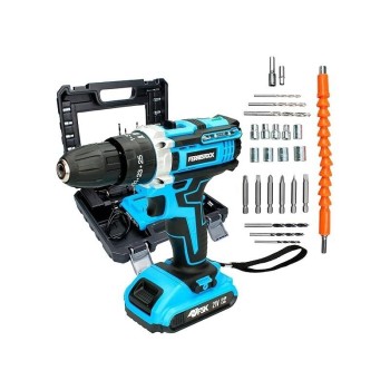 TALADRO PERCUTOR 21V 1.5AH 25PIEZAS FSK