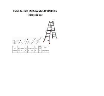ESCALERA ALUMINIO MULTIUSO 8+8 PELDAÑOS