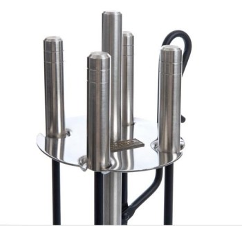 JUEGO ACCESORIOS CHIMENEA 4 PIEZAS EL ZORRO