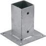 BASE GALVANIZADA ATORNILLAR PARA POSTE