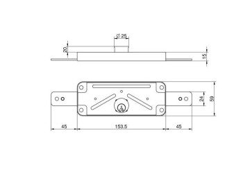 CERRADURA MCM 1511-V PERSIANA LLAVE SERRETA