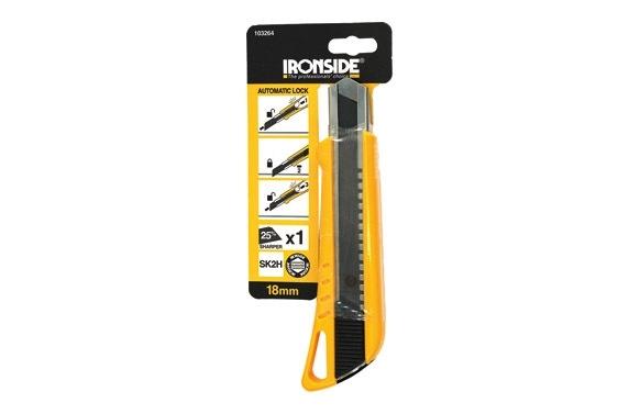CORTADOR CUTER 18 MM SK2H ABS IRONSIDE CON BLOQUEO