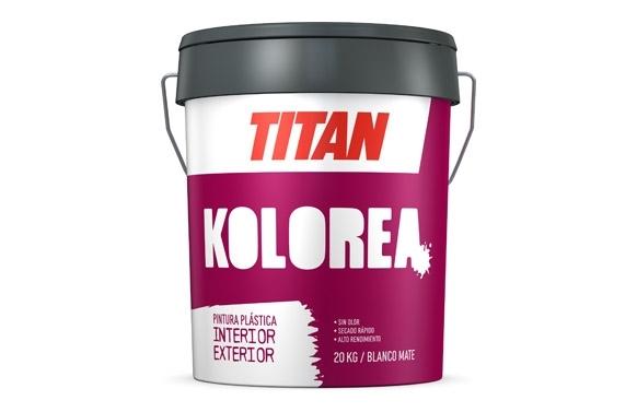 PINTURA PLASTICA INTERIOR EXTERIOR MATE BLANCA 5KG KOLOREA