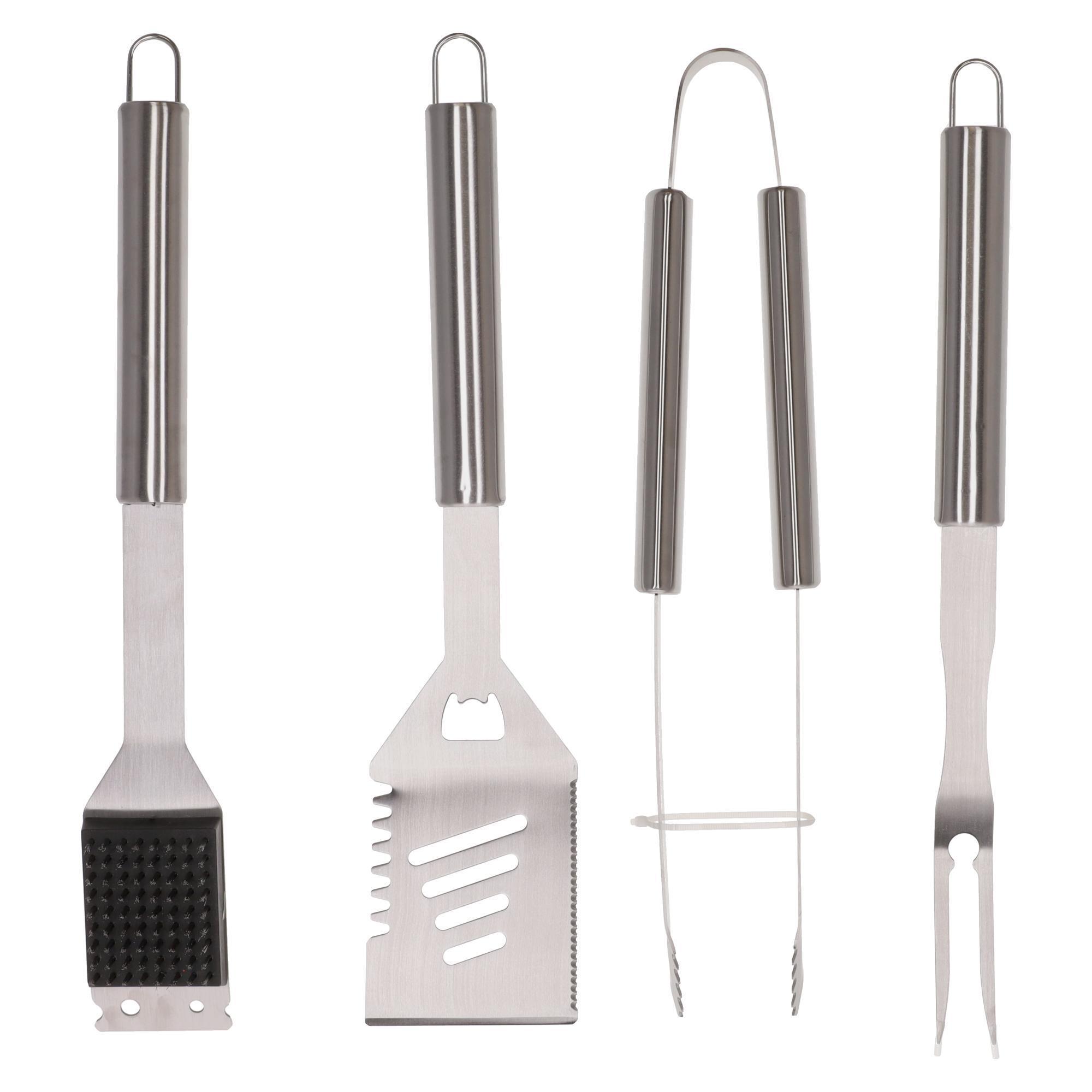 KIT ACCESORIOS BARBACOA 4 PIEZAS NATUUR