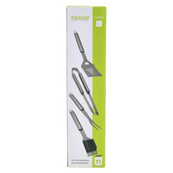 KIT ACCESORIOS BARBACOA 4 PIEZAS NATUUR