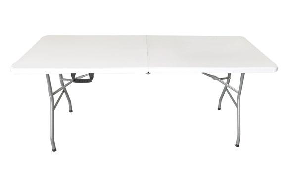 MESA COLECTIVIDAD RESINA PLEGABLE 180X74X74CM