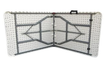 MESA COLECTIVIDAD RESINA PLEGABLE 180X74X74CM