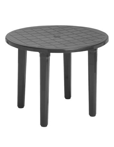 MESA REDONDA RESINA 90CM ANTRACITA