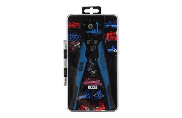 CRIMPADORA TERMINALES ELECTRICOS SET 231 PZS NIVEL