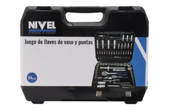 JUEGO LLAVE CARRACA 1/2-1/4 94 PZS NIVEL