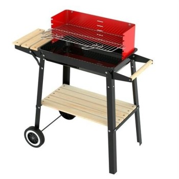 BARBACOA CARBON RECTANG.C/RUEDAS 83X43X86CM NATUUR