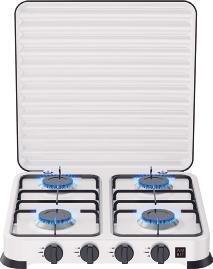COCINA CAMPING GAS CON TAPA 4 FUEGOS AMBIT