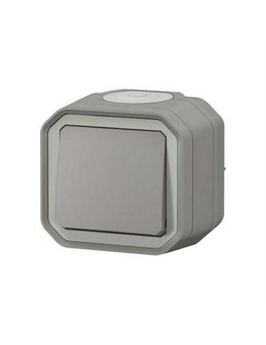 PULSADOR SUPERFICIE GRIS IP55 LEGRAND