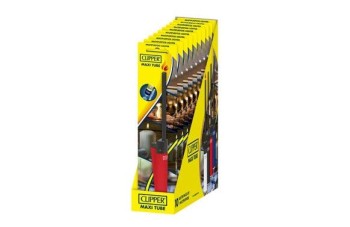 ENCENDEDOR COCINA RECARGABLE MAXI TUBE CLIPPER LLAMA EXPOSITOR 10