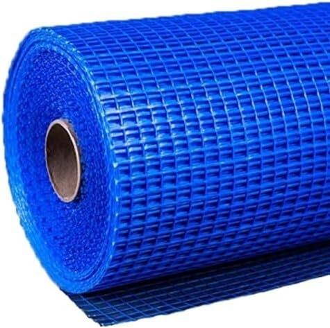 MALLA FIBRA VIDRIO REVOCO AZUL MORTERO 10X10MM 1X50M