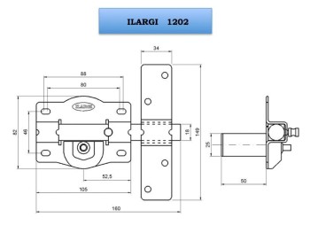 CERROJO ILARGI SEGURIDAD SOBREPONER SEGURID LLAVE/BOTON 1202 NIQUEL