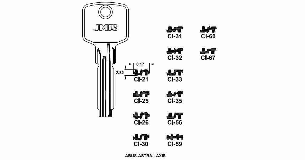 LLAVE SEGURIDAD CI-26 LATON