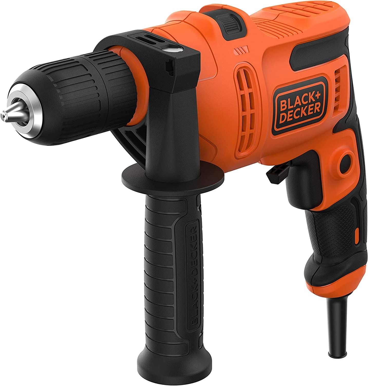 TALADRO PERCUTOR 500W PORTABROCAS 13MM SIN LLAVE BLACK AND DECKER