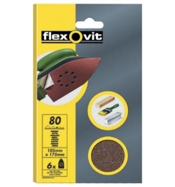 LIJA TRIANGULAR VELCRO 95X145 BLISTER 6