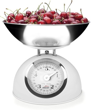 BALANZA COCINA INOX MECANICA LACOR CON BOL EXTRAIBLE 61714