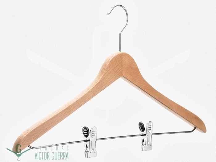 PERCHA MADERA CON PINZAS 450-B-NÂº3