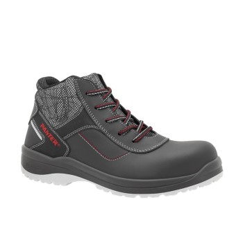 BOTA PIEL FLOR PANTER S3 247 SILEX LINK NEGRA