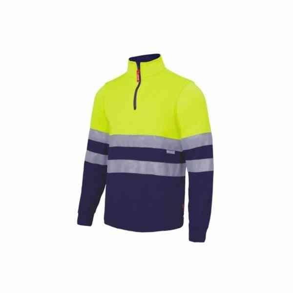 SUDADERA ALTA VISIBILIDAD AMARILLO AZUL VELILLA