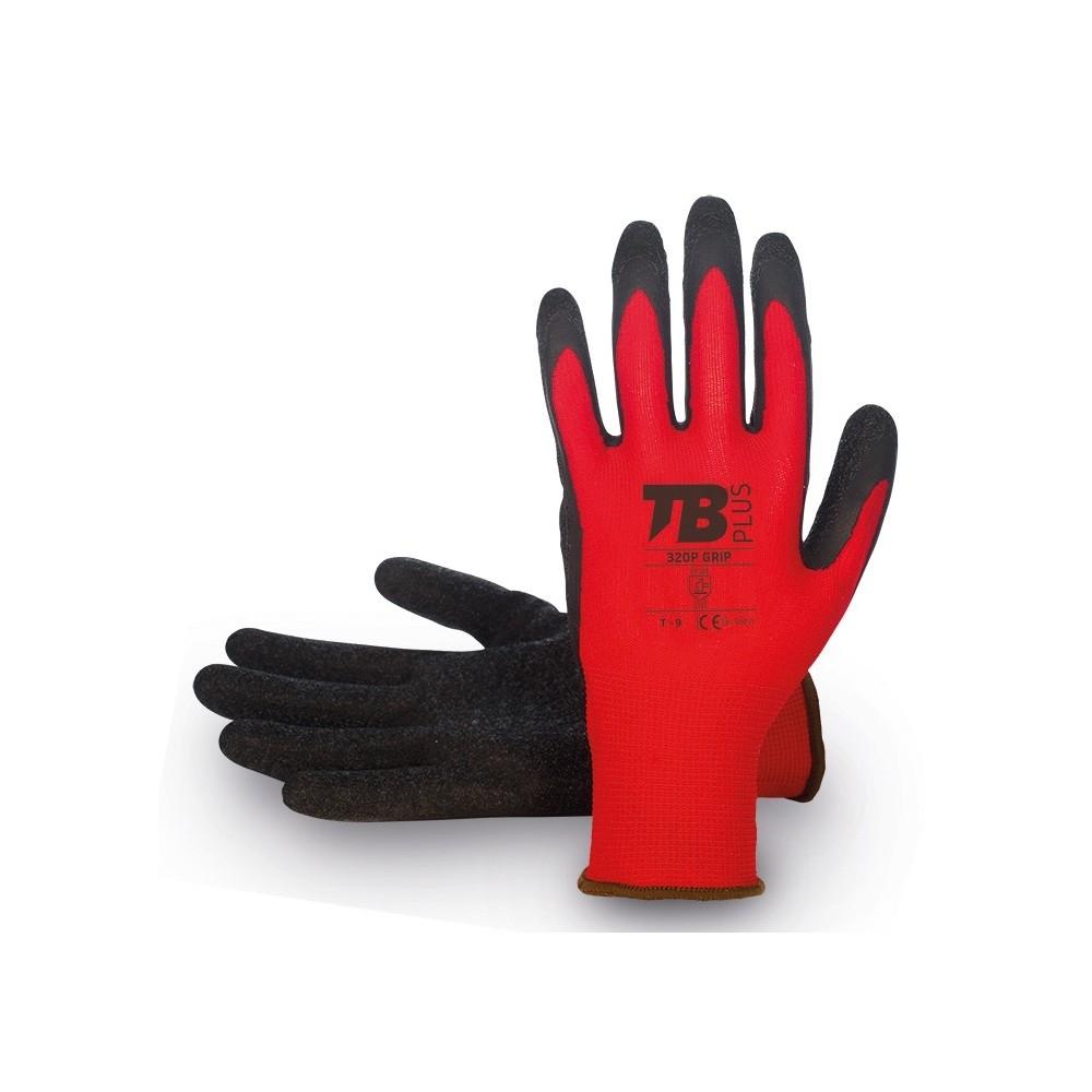 GUANTE LATEX ROJO TOMAS BODERO GRIP 320P