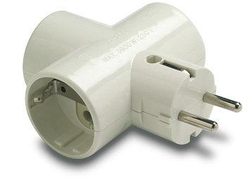 ADAPTADOR TRIPLE TT CERAMICA16-250V 1303