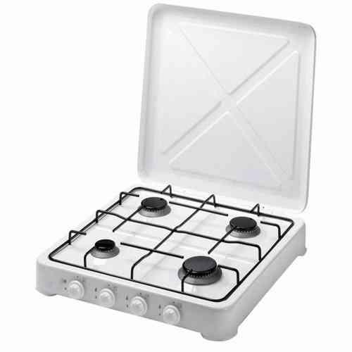 COCINA GAS ESMALTADA BLANCA 4 FUEGOS