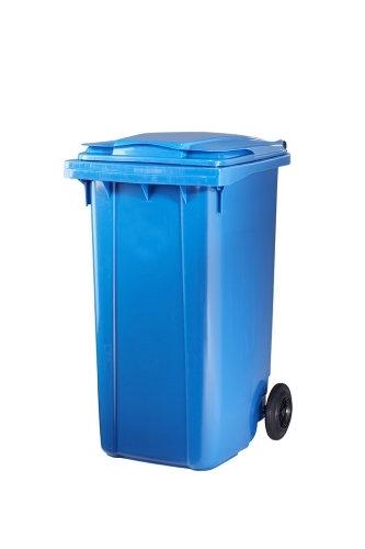 CONTENEDOR BASURA RUEDAS 120 L AZUL