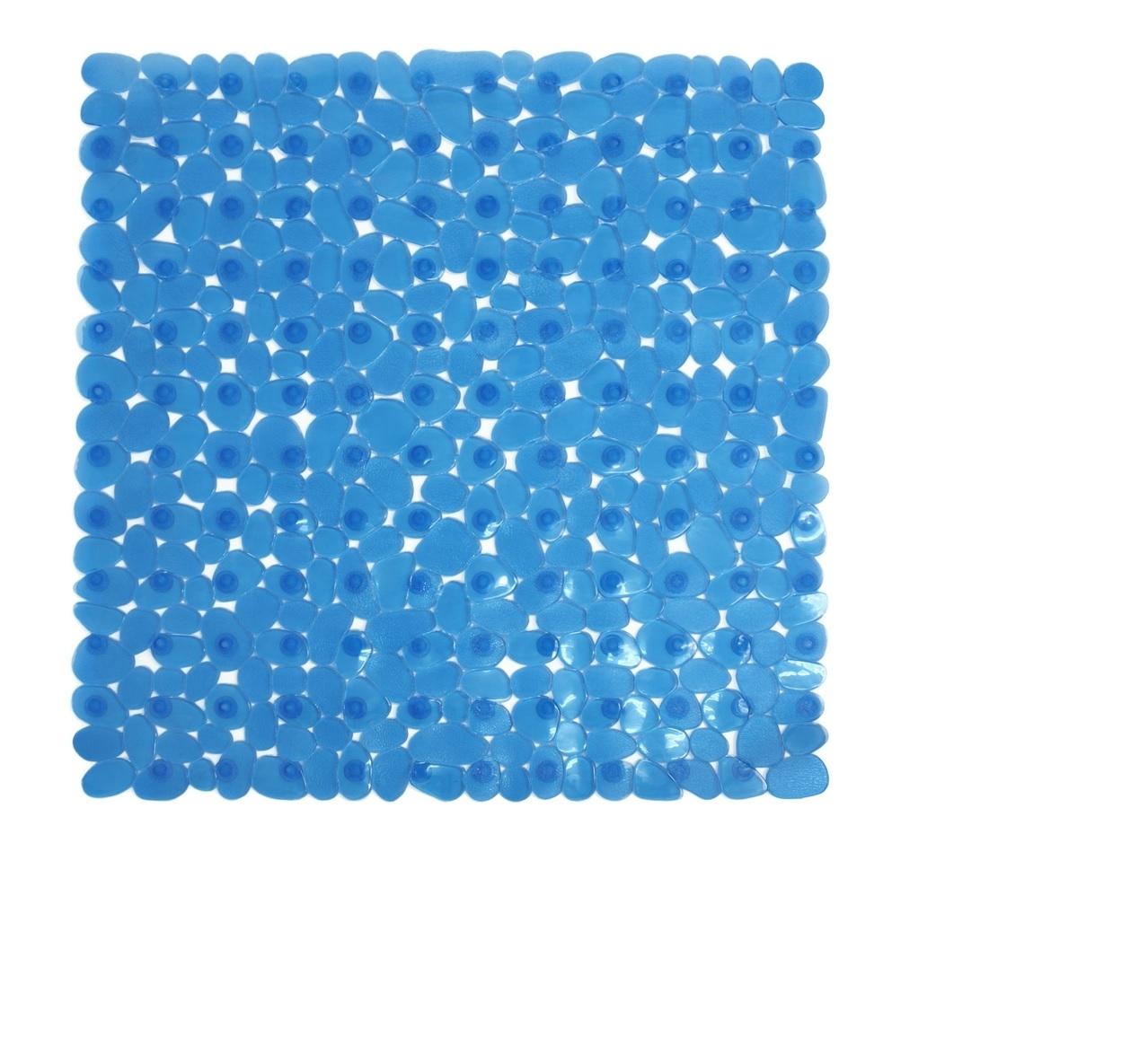 ALFOMBRA DUCHA PVC MARELIA AZUL 54X54