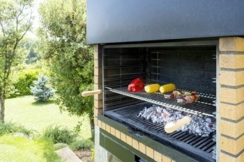 PARRILLA BARBACOA ZINCADA EXTENSIBLE 50X40