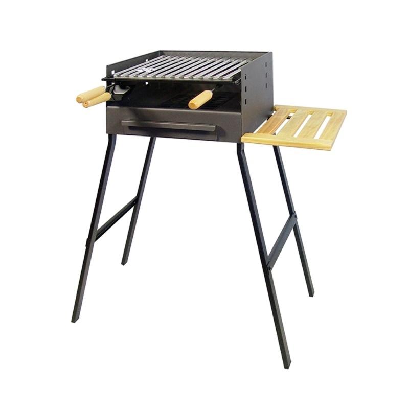 BARBACOA CARBON PARRILLA INOX 75x44x37CM