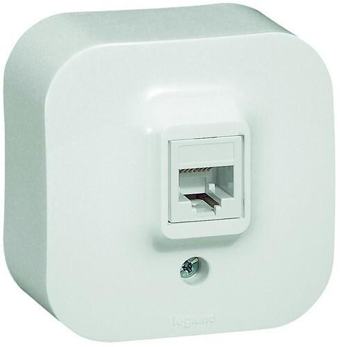 BASE RJ45 BLANCO IP21 LEGRAND