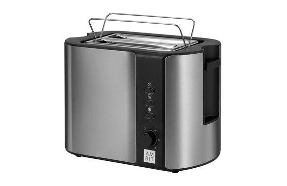 TOSTADOR 2 RANURAS CORTAS INOX 800W AMBIT