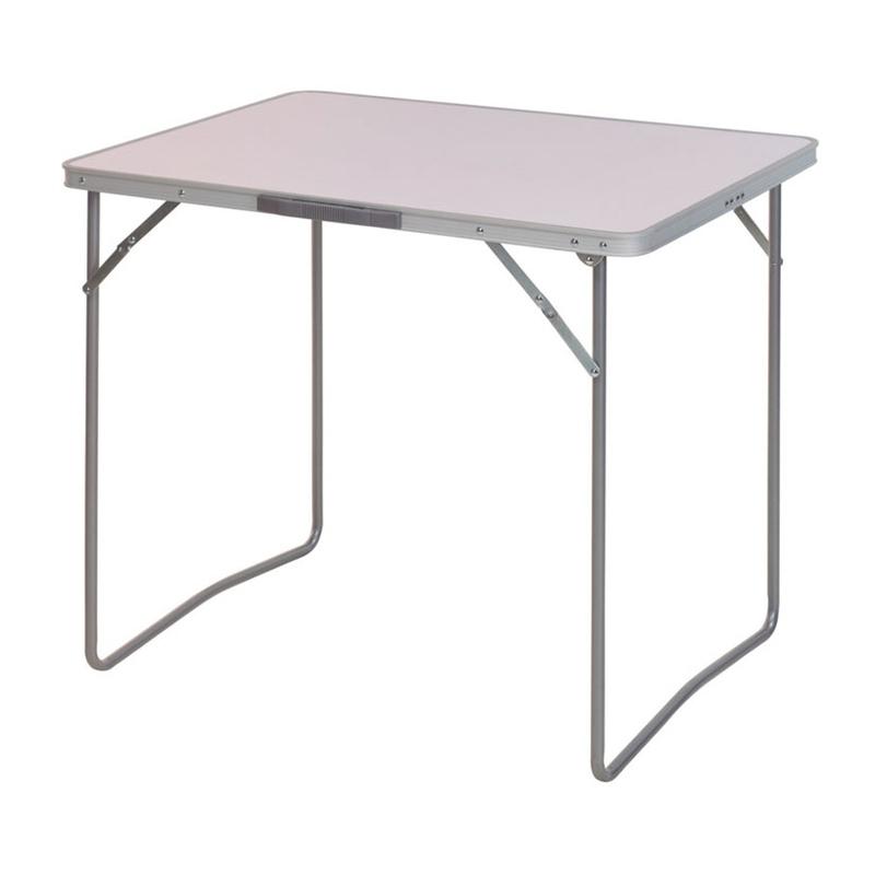 MESA CAMPING PLEGABLE BLANCA 80X60X 69 ALTURA