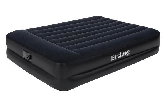 COLCHON CAMA HINCHABLE DOBLE+BOMBA 203X152X46CM