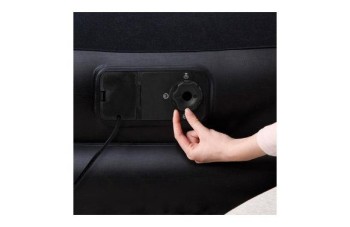 COLCHON CAMA HINCHABLE DOBLE+BOMBA 203X152X46CM